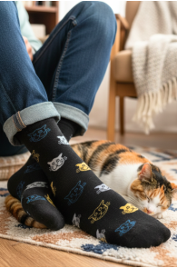 SIIM puuvillased kassidega sokid | Sokisahtel