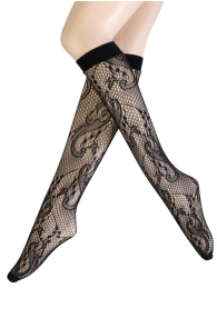 SISSI black fishnet knee-highs | Sokisahtel