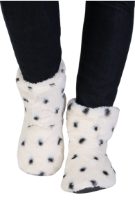 SOFTY warm white slippers | Sokisahtel