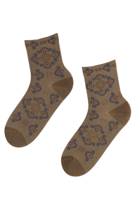 AURELIA beige socks for women | Sokisahtel