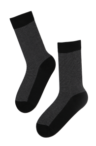 Мужские костюмные носки черного цвета из вискозы CARTER | Sokisahtel