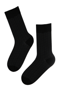 Мужские костюмные носки черного цвета из вискозы LIAM | Sokisahtel