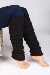 PREMIA dark brown leg warmers | Sokisahtel