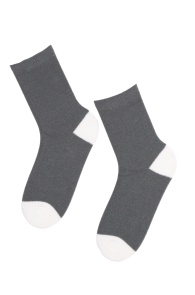 Женские теплые уютные носки серого цвета AIGI | Sokisahtel