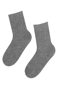 ALPAKA women's grey socks | Sokisahtel