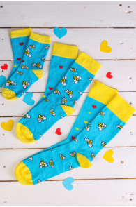 Подарочный набор из 3 пар жизнеутверждающих носков для всей семьи BUZZ | Sokisahtel
