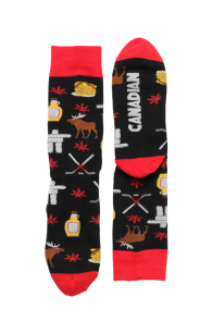CANADIAN cotton socks with Canada-themed elements | Sokisahtel