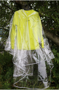 Transparent reusable rain poncho | Sokisahtel