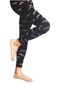 MOTORS motorcycle pattern leggings for men | Sokisahtel
