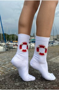 TALLINN cotton socks with lifebuoy | Sokisahtel