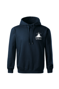 TALLINN blue hoodie with a sailboat | Sokisahtel