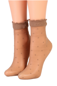 MILLA sheer socks with dots for women