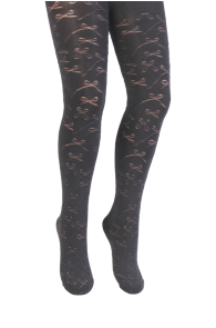 MILLIE black tights with bowties for kids | Sokisahtel