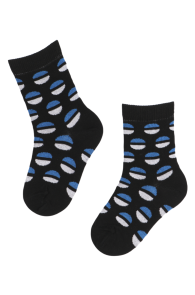 MY ESTONIA black socks with flags for kids | Sokisahtel