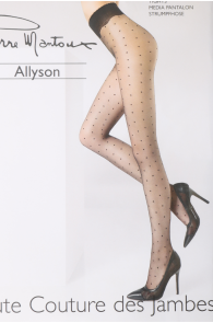 Pierre Mantoux ALLYSON skin toned tights with dots | Sokisahtel