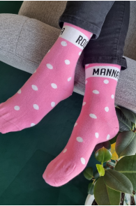 ROOSAMANNA roosad puuvillased sokid lastele | Sokisahtel