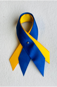 Ribbon in UKRAINE colours to support Ukraine | Sokisahtel