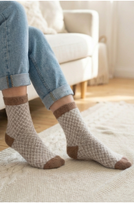 SONJA pruunid angooravillased sokid | Sokisahtel