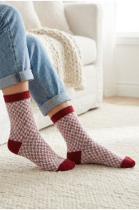 SONJA punased angooravillased sokid | Sokisahtel