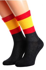 Хлопковые носки для женщин и мужчин с испанским флагом SPAIN | Sokisahtel