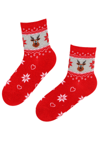 COMET red Christmas socks for women | Sokisahtel