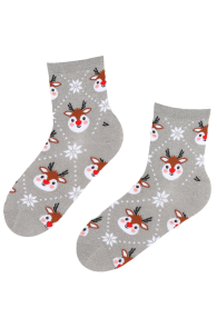 COMET silver glittering Christmas socks for women | Sokisahtel