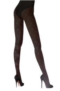 SPIRAL black tights with a light sparkle | Sokisahtel