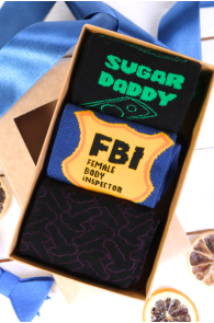 SUGAR DADDY gift box with 3 pairs of socks 