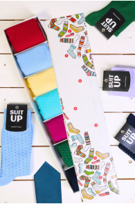 Подарочный набор-сюрприз из 7 пар костюмных носков SUIT UP | Sokisahtel