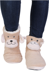 BUDAPEST warm slippers with dog | Sokisahtel