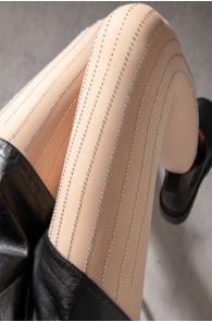 SUUSI white tights with rhinestones | Sokisahtel