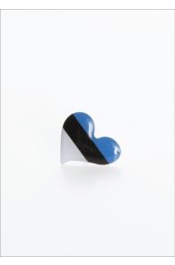 Нагрудный значок с флагом Эстонии "Сердце" | Sokisahtel