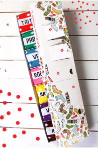 POLKA DOT giftbox with 7 pairs of sock for every day of the week