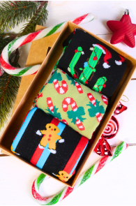 Подарочный набор из 3 пар праздничных носков TALIA | Sokisahtel