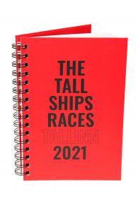 Записная книжка красного цвета THE TALL SHIPS RACES 2021 | Sokisahtel