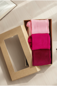 TAUNO meestesokid 3 paari kinkekarbis roosa versioon | Sokisahtel