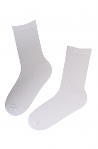 Спортивные носки белого цвета из хлопка для мужчин и женщин TENNIS | Sokisahtel
