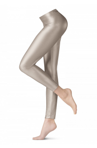 Женские леггинсы Slim- Fit серебристого цвета из искусственной кожи THEA от Oroblu | Sokisahtel