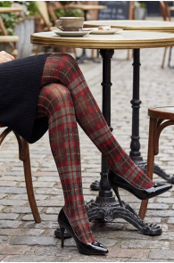 Pierre Mantoux TIFFANI punase tartan mustriga sukkpüksid | Sokisahtel