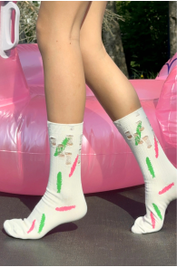 TREVISO white torn socks | Sokisahtel
