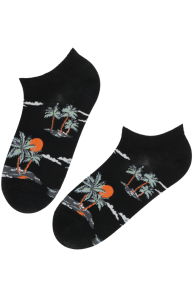 TROOPIKA black palm island low-cut socks | Sokisahtel