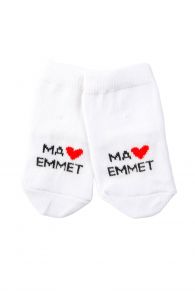 TRUE LOVE white cotton socks for babies | Sokisahtel