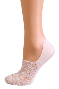 TUBE light pink lace footies | Sokisahtel