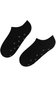 Укороченные (спортивные) носки из шерсти чёрного цвета с нескользящей подошвой TUULI | Sokisahtel
