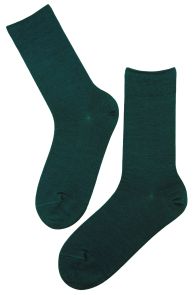 Элегантные мужские носки темно-зеленого цвета из шерсти мериноса HANS | Sokisahtel