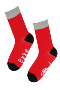 ANDRE red cotton socks | Sokisahtel