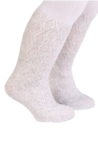 KEILY white viscose tights for babies | Sokisahtel