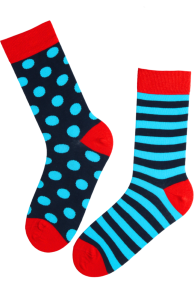 VALDO blue mismatched socks for men | Sokisahtel