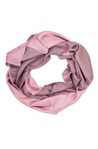 Шаль двусторонняя в оттенках розового цвета из смеси шелка и шерсти альпака ALPACA | Sokisahtel