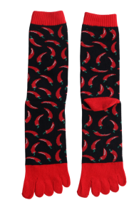 CHILI toe socks with chilis | Sokisahtel